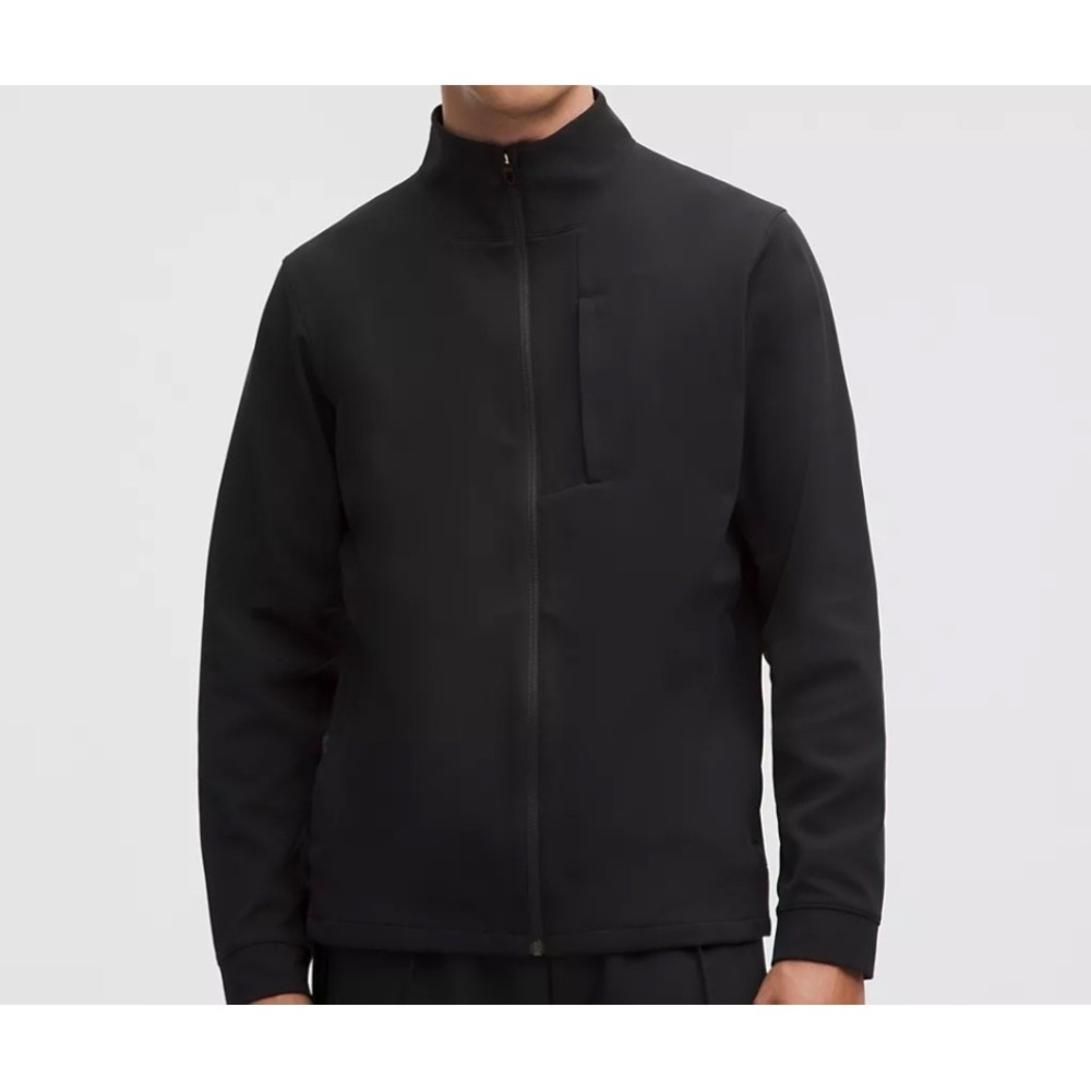 Lululemon Sojourn Jacket Black Full Zip Luxtreme Technical Commuter Coat Size XL